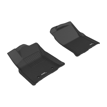 3D Maxpider Carbon Fiber Embossed Pattern Access Cab - Double Cab Kagu Black 1st Row for 2016 Toyota Tacoma L1TY19211509